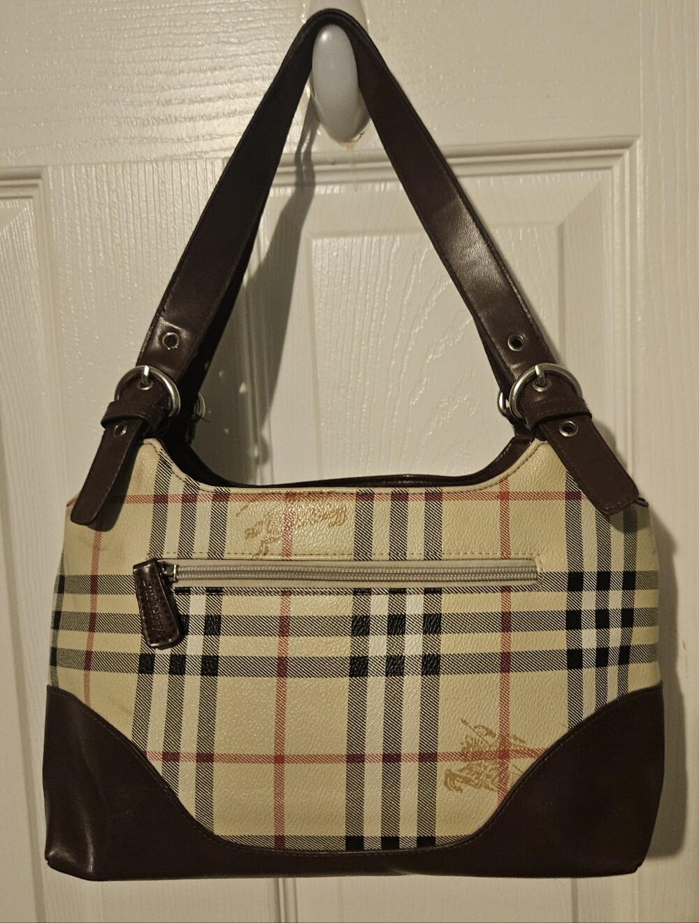 Vintage BURBERRYS Handbag, Read The History Of Burberry. Burberrys Equesterian - Picture 3 of 7